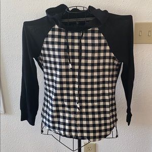 Plaid fleece shirt